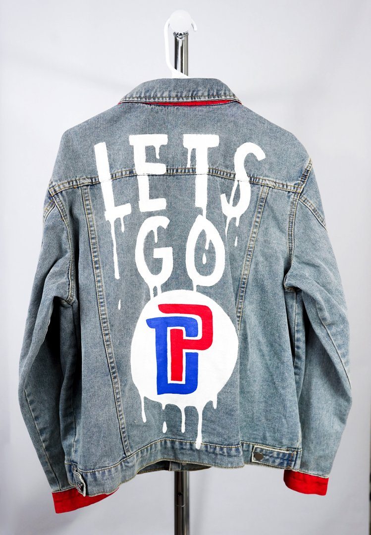 'GO PISTONS' DENIM JACKET - WOMEN