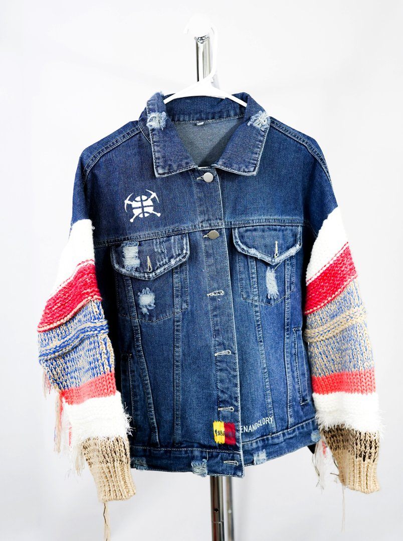 'GO NUGGETS' DENIM JACKET - WOMEN