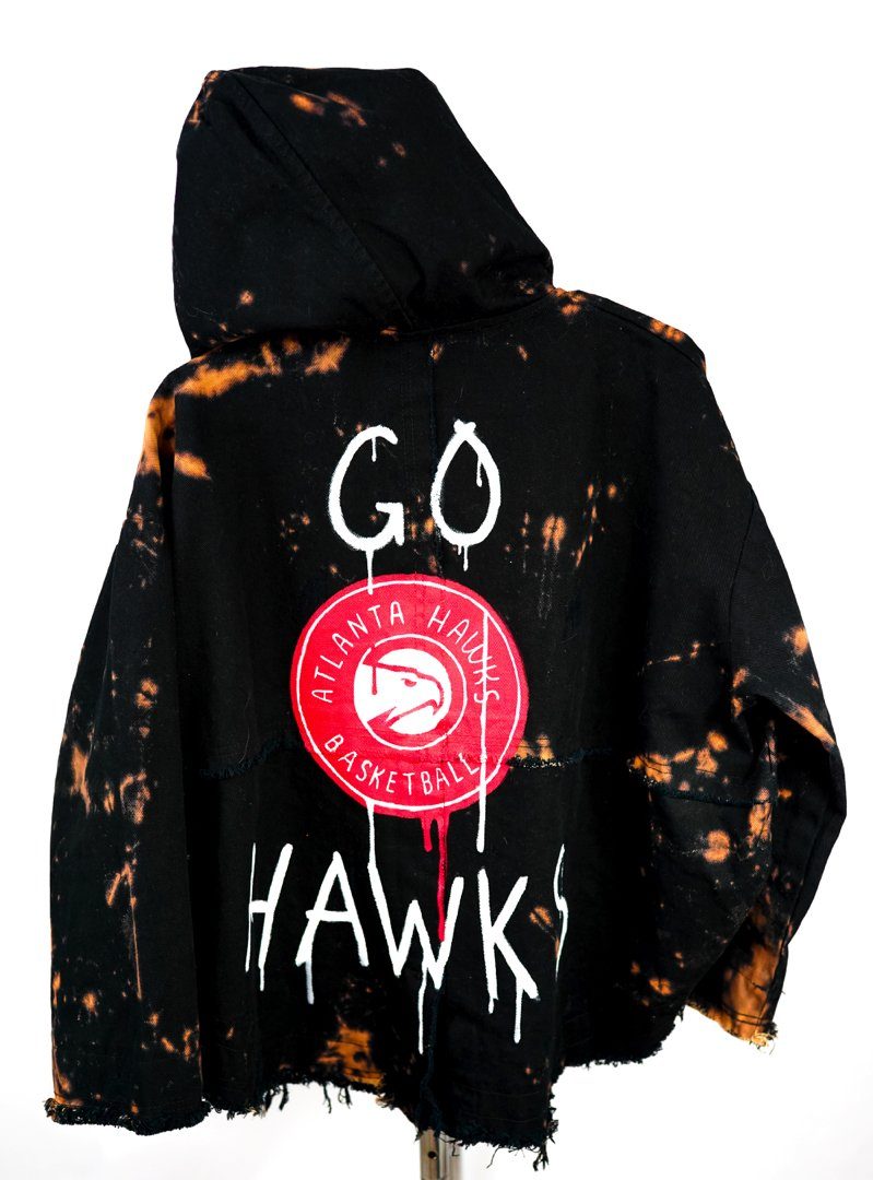 'GO HAWKS' DENIM JACKET - WOMEN