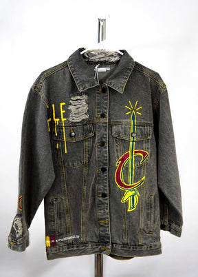 'GO CAVS' DENIM JACKET - WOMEN