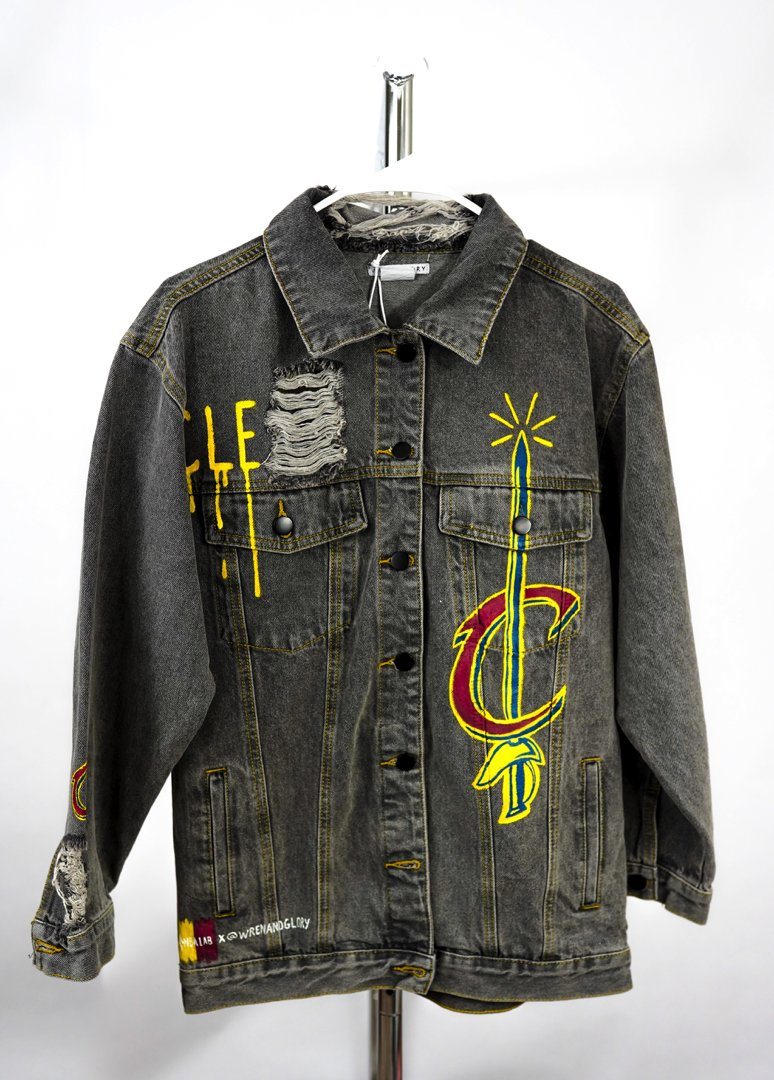 'GO CAVS' DENIM JACKET - WOMEN