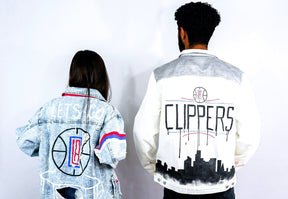 'GO CLIPPERS' DENIM JACKET - MEN