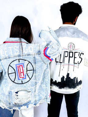 'GO CLIPPERS' DENIM JACKET - MEN
