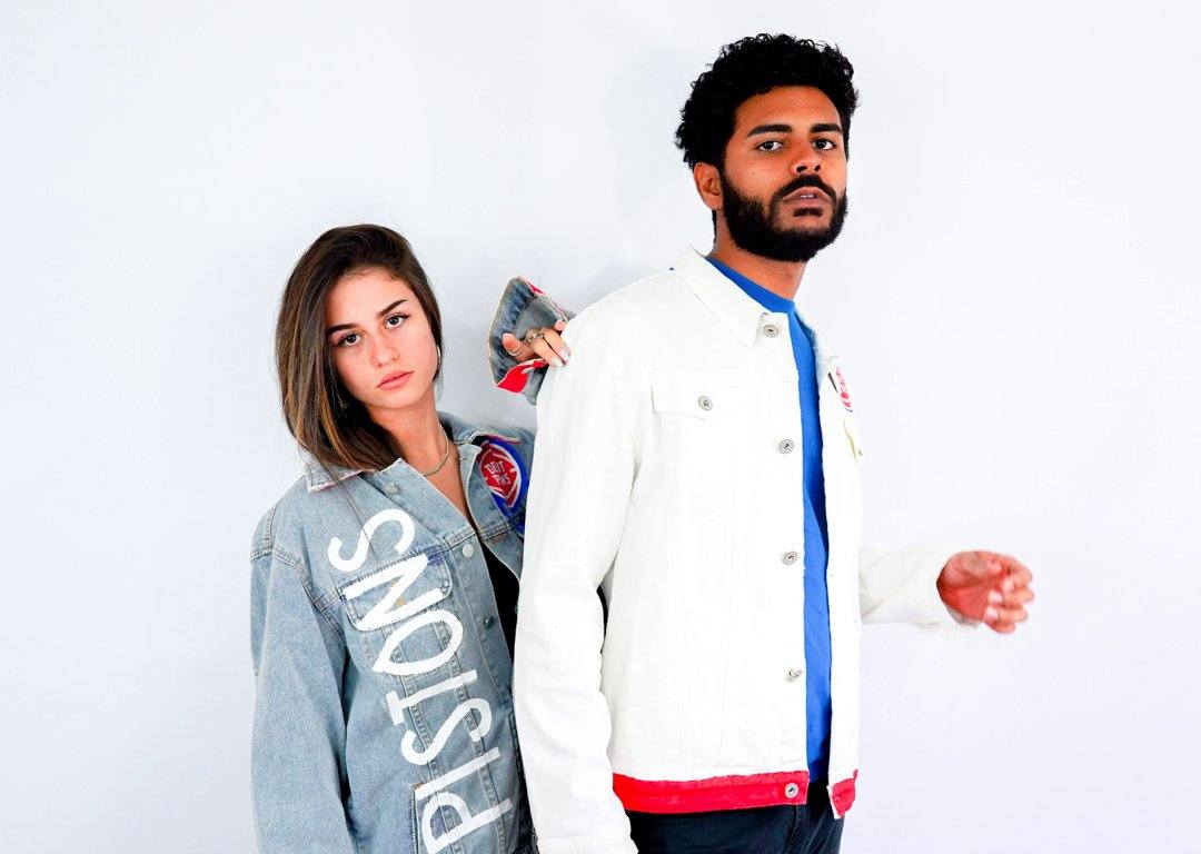 'GO PISTONS' DENIM JACKET - WOMEN