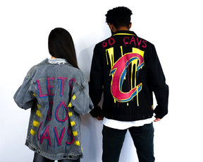 'GO CAVS' DENIM JACKET - WOMEN