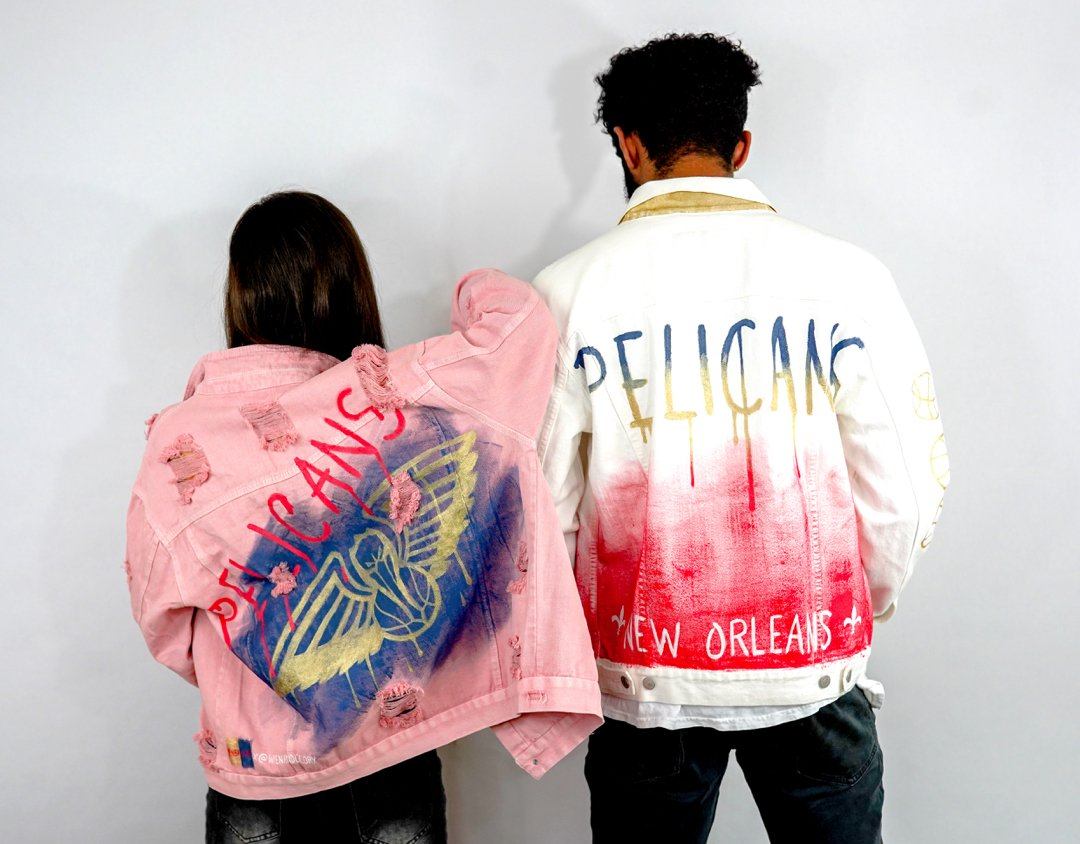 'GO PELICANS' DENIM JACKET - MEN