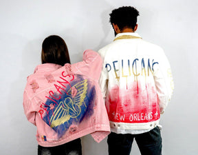 'GO PELICANS' DENIM JACKET - MEN