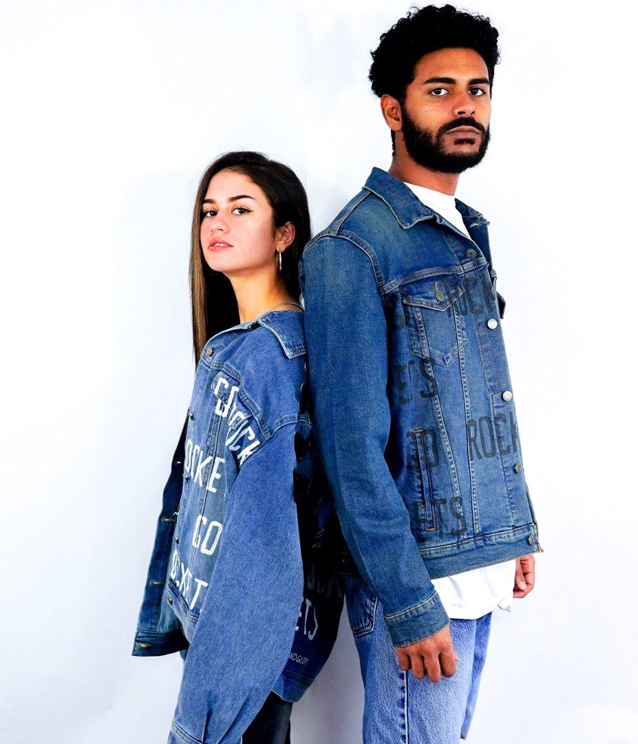 'GO ROCKETS' DENIM JACKET - WOMEN