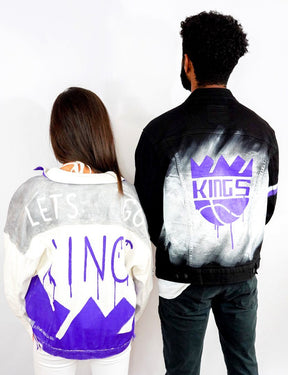 'GO KINGS' DENIM JACKET - WOMENS