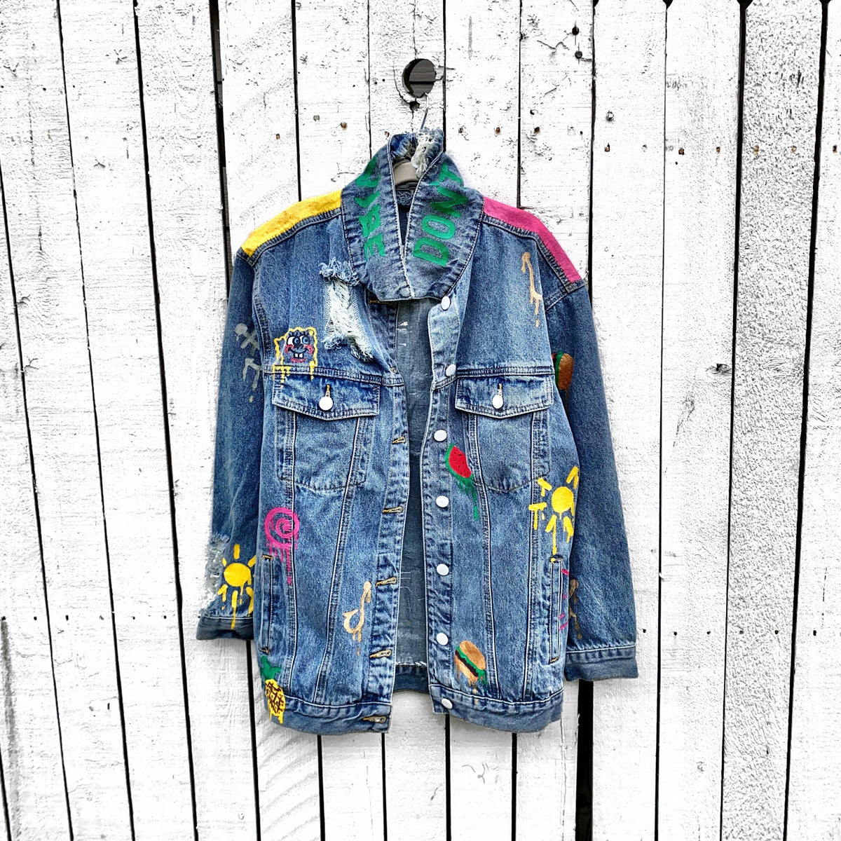 WG x SPONGEBOB 'BEST FRIENDS' DENIM JACKET