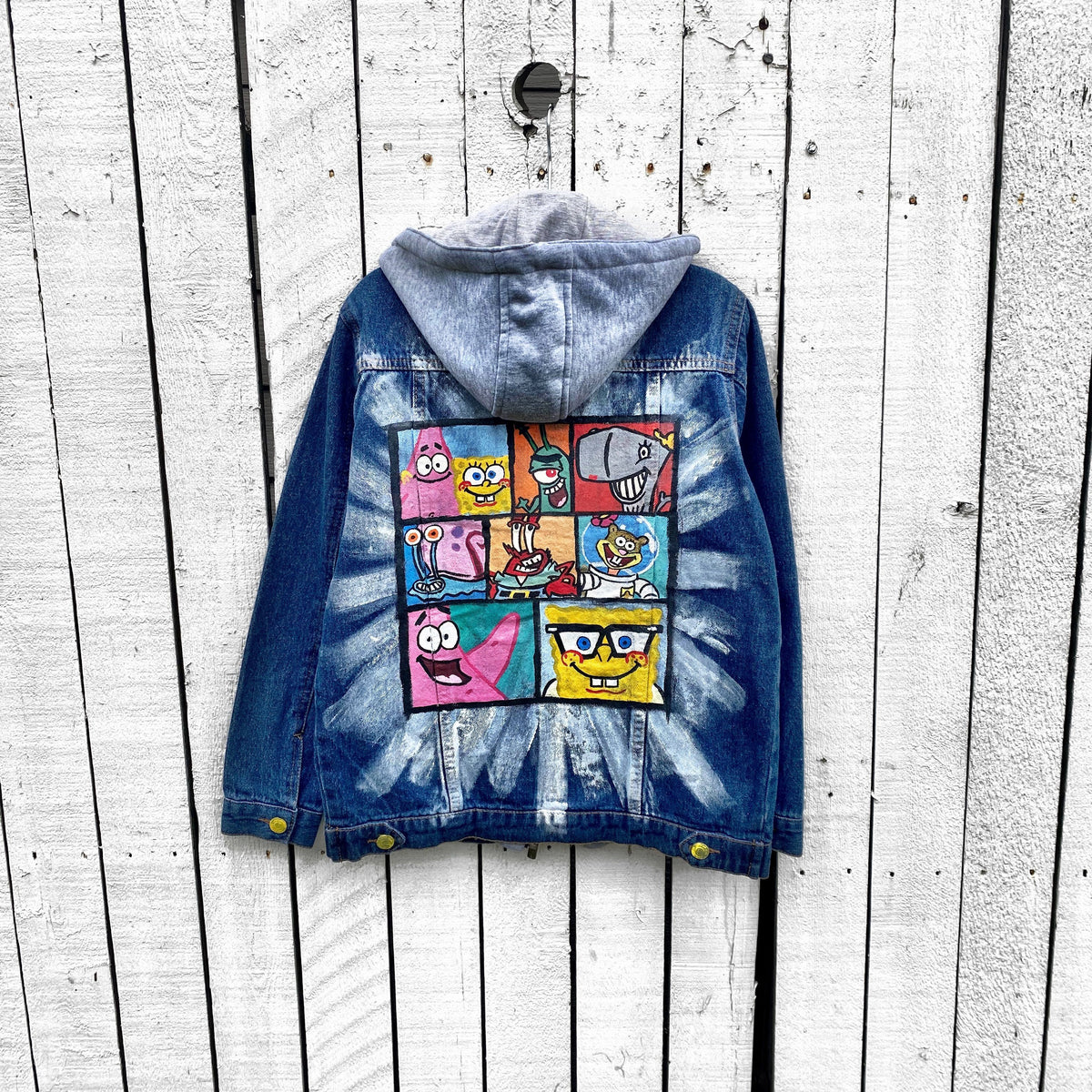 WG x SpongeBob SquarePants 'THE WHOLE GANG' DENIM JACKET