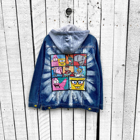 WG x SpongeBob SquarePants 'THE WHOLE GANG' DENIM JACKET