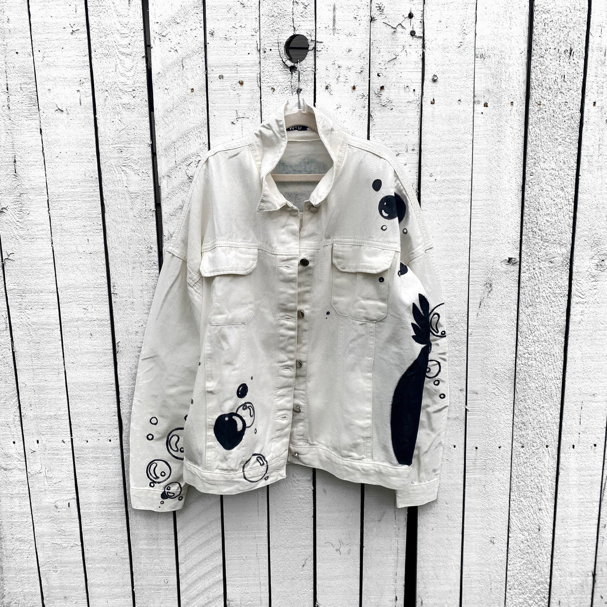 WG x SpongeBob SquarePants 'BIKINI BOTTOM VIBES' DENIM JACKET