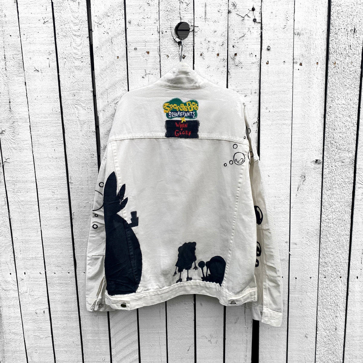 WG x SpongeBob SquarePants 'BIKINI BOTTOM VIBES' DENIM JACKET