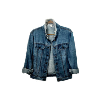 Medium blue denim wash. White base on back, with 'I NEED A HUGe glass of tequila' on the back Signed @wrenandglory.