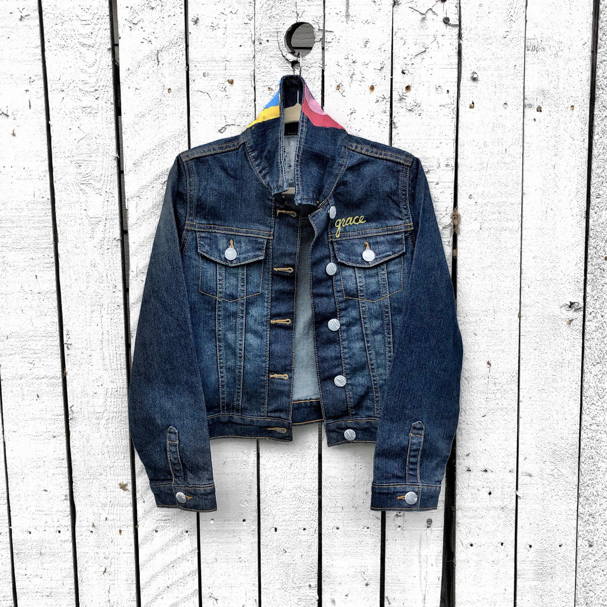 'WINK' DENIM JACKET - GIRLS