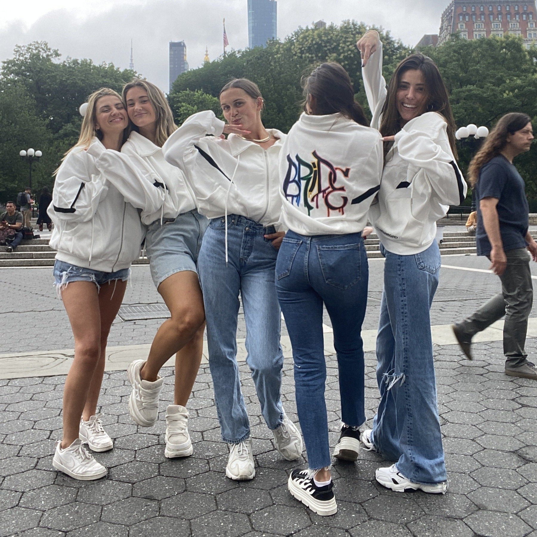 'BRIDE N SQUAD' PAINTED SWEAT JACKETS