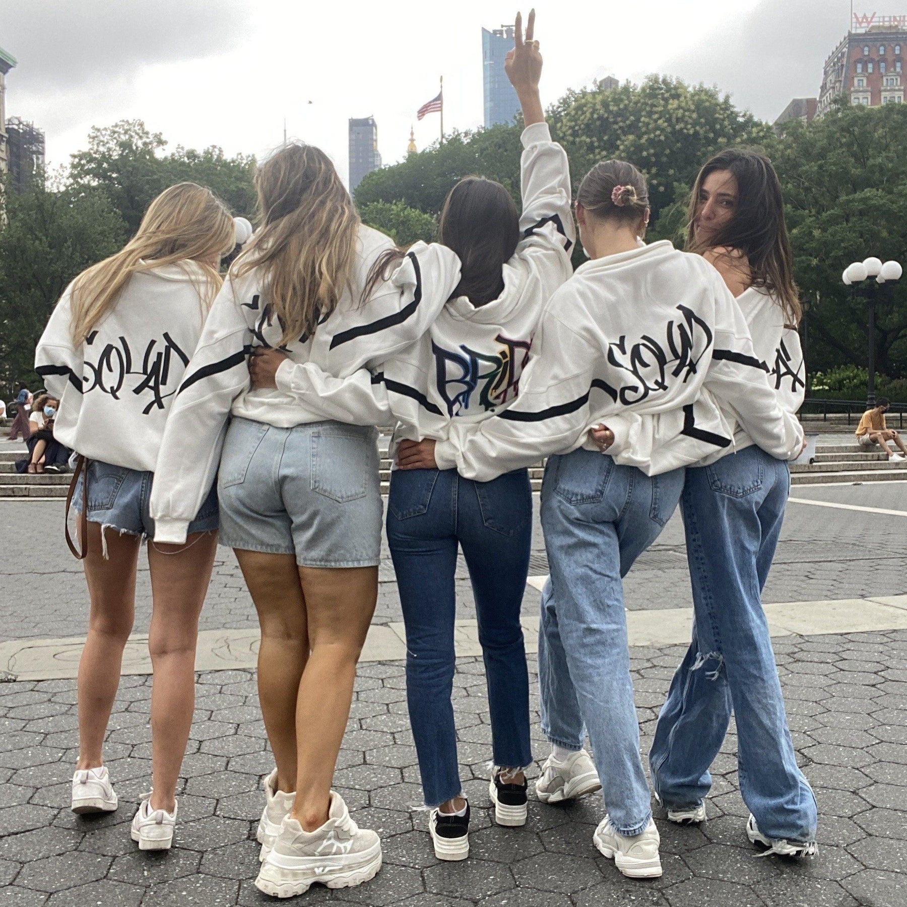 'BRIDE N SQUAD' PAINTED SWEAT JACKETS