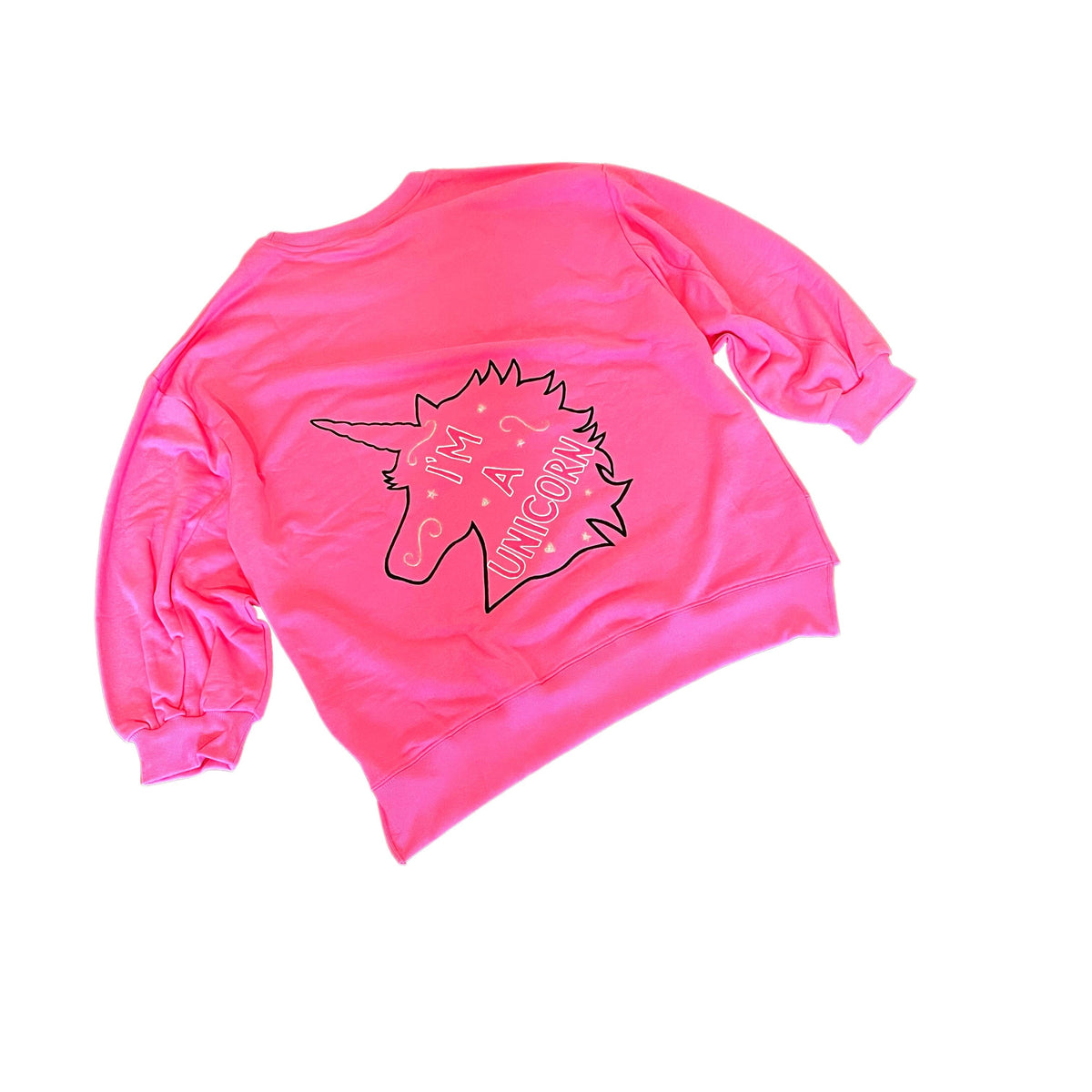 'Im A Unicorn' Painted Sweatshirt