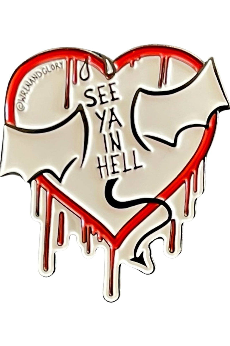 'DEVILISH' ENAMEL PIN – Wren + Glory