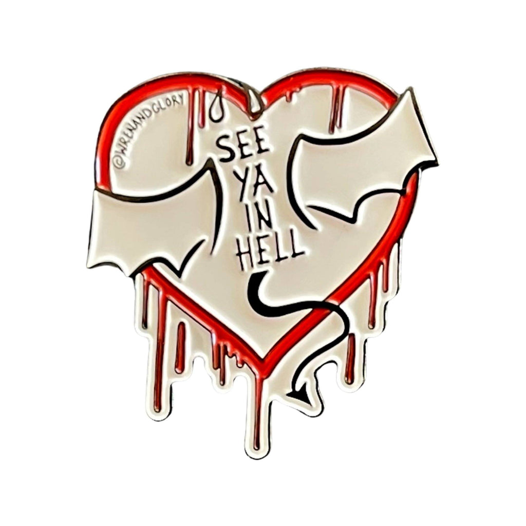 'DEVILISH' ENAMEL PIN – Wren + Glory