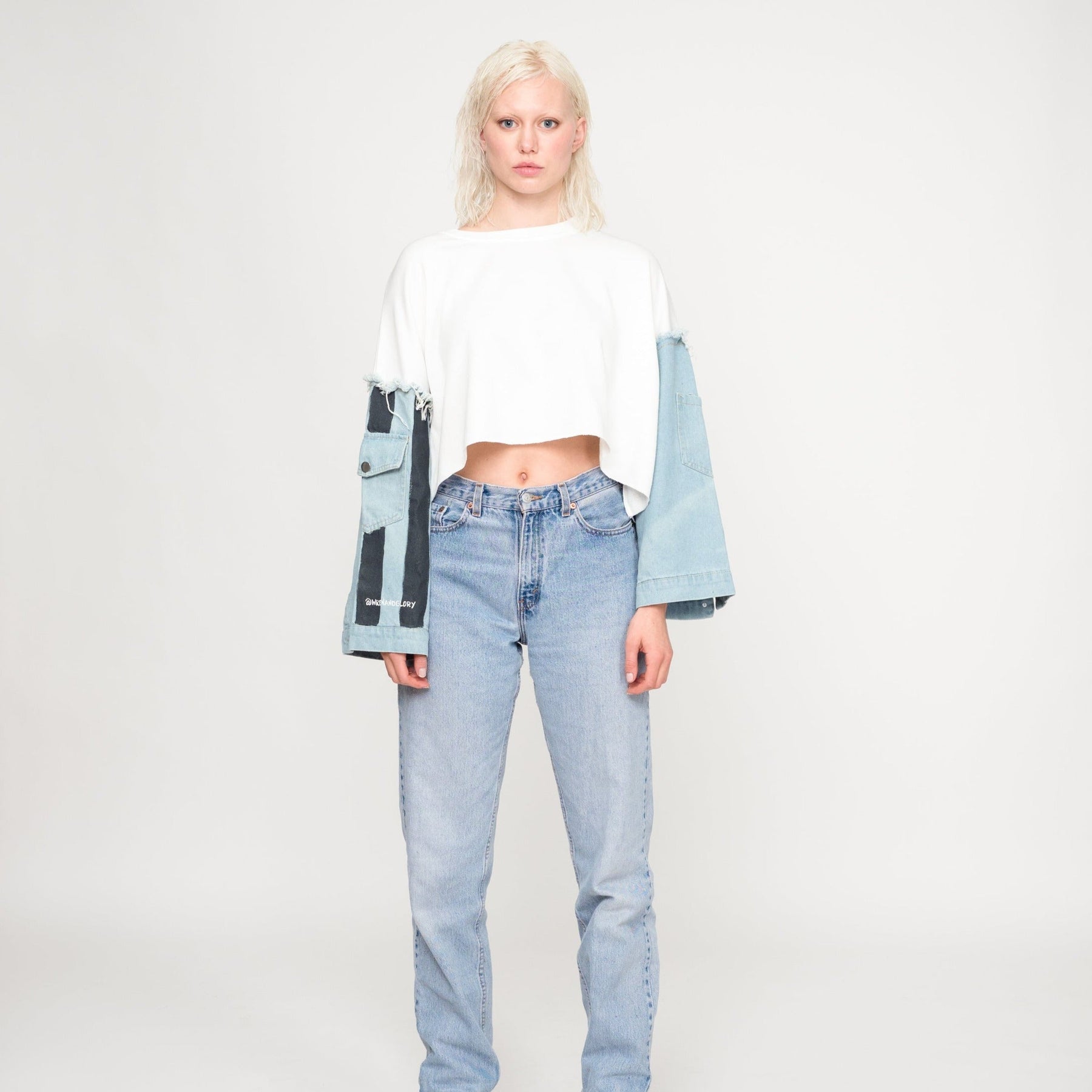 'NOT SO BASIC' PAINTED SWEATSHIRT