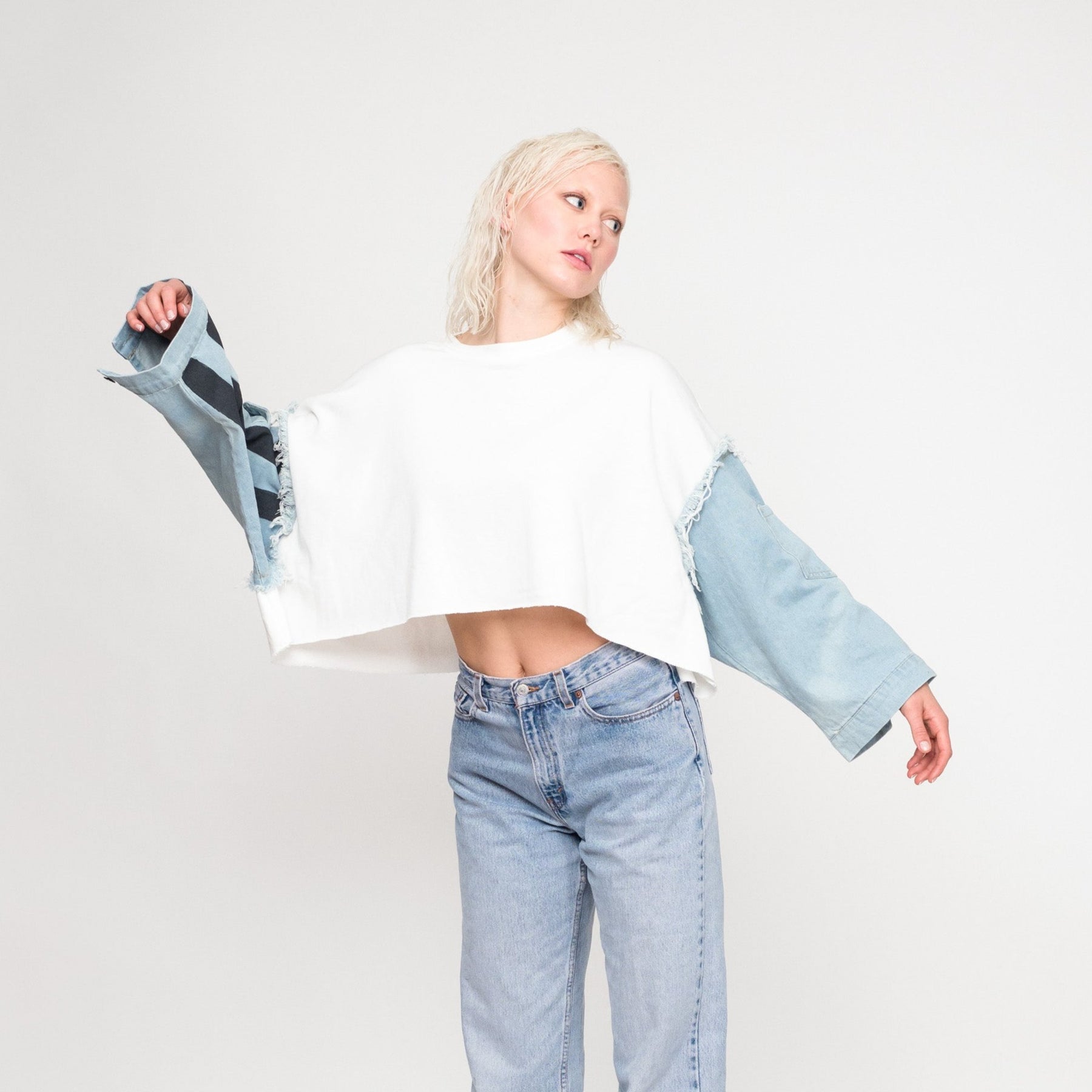 'NOT SO BASIC' PAINTED SWEATSHIRT