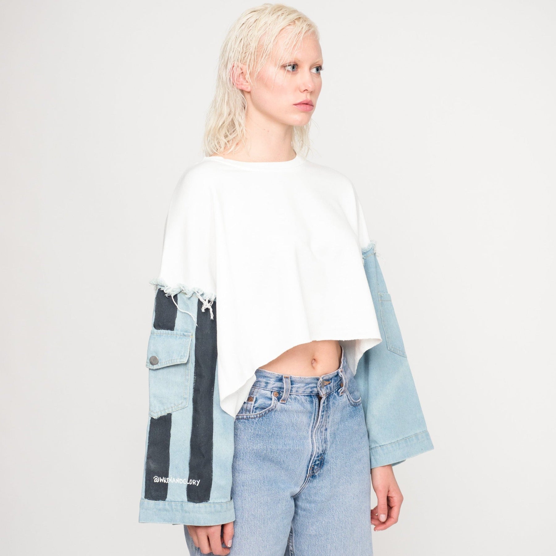 'NOT SO BASIC' PAINTED SWEATSHIRT