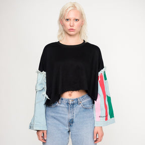 'NOT SO BASIC IN COLOR' PAINTED SWEATSHIRT