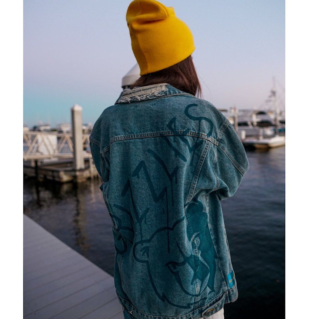 'GO GRIZZLIES' DENIM JACKET - WOMEN