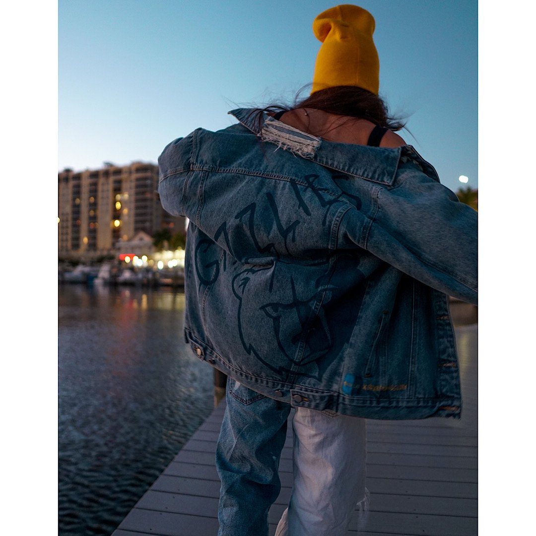 'GO GRIZZLIES' DENIM JACKET - WOMEN