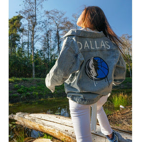 'GO MAVS' DENIM JACKET - WOMEN