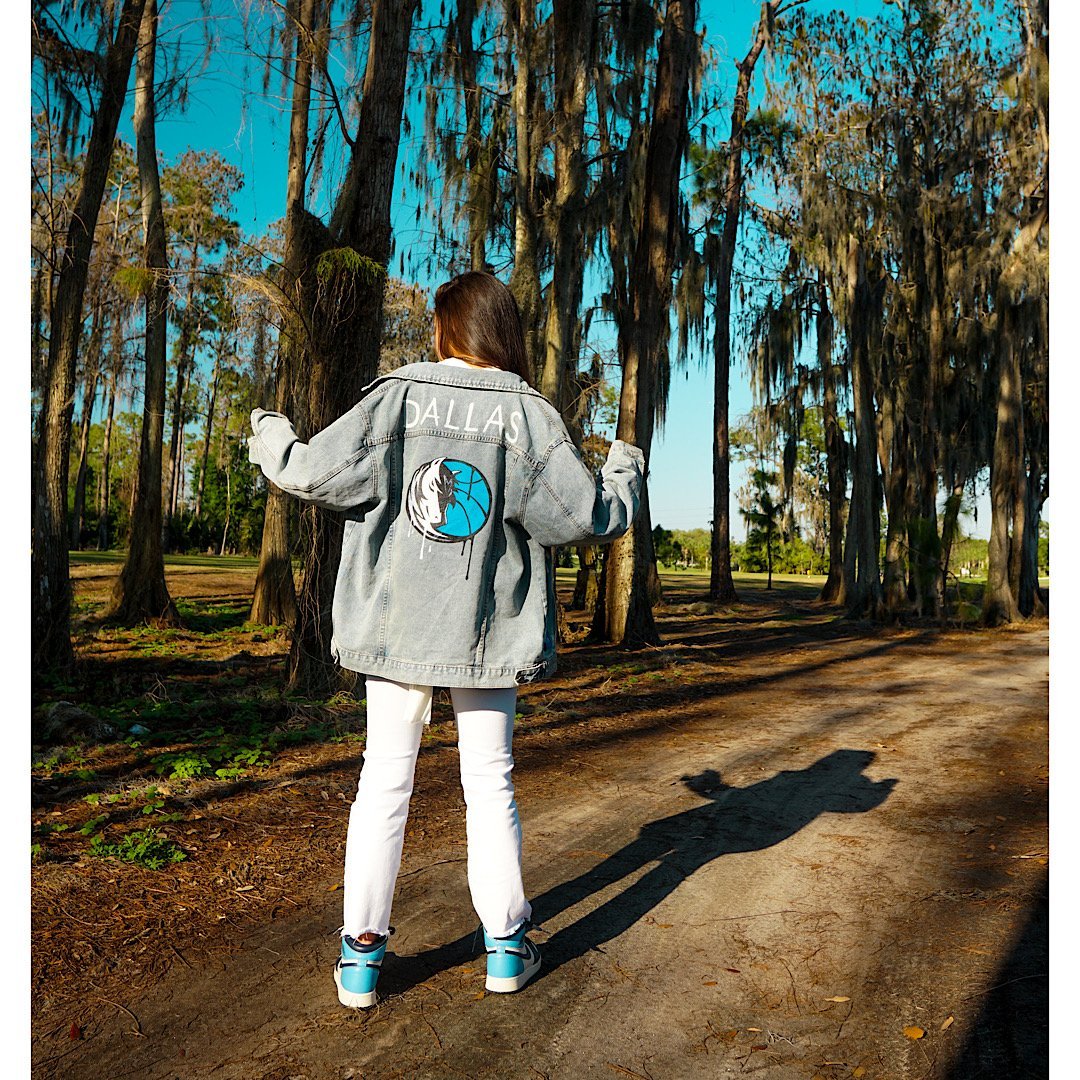 'GO MAVS' DENIM JACKET - WOMEN