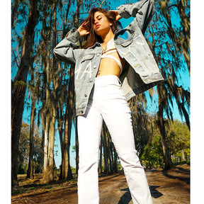 'GO MAVS' DENIM JACKET - WOMEN