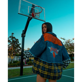 'GO KNICKS' DENIM JACKET - WOMEN