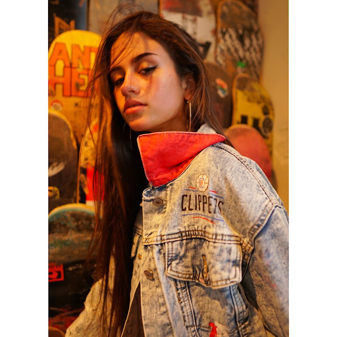 'GO CLIPPERS' DENIM JACKET - WOMEN