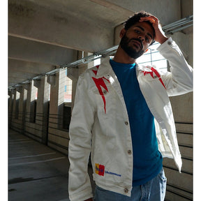 'GO THUNDER' DENIM JACKET - MEN
