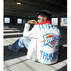 'GO THUNDER' DENIM JACKET - MEN