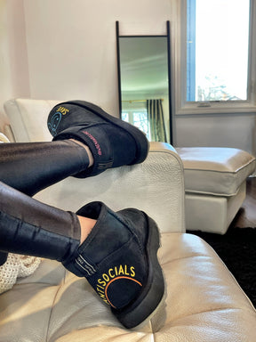 'Save The Anti Socials' Painted Emu Boots