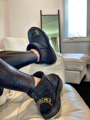 'Save The Anti Socials' Painted Emu Boots