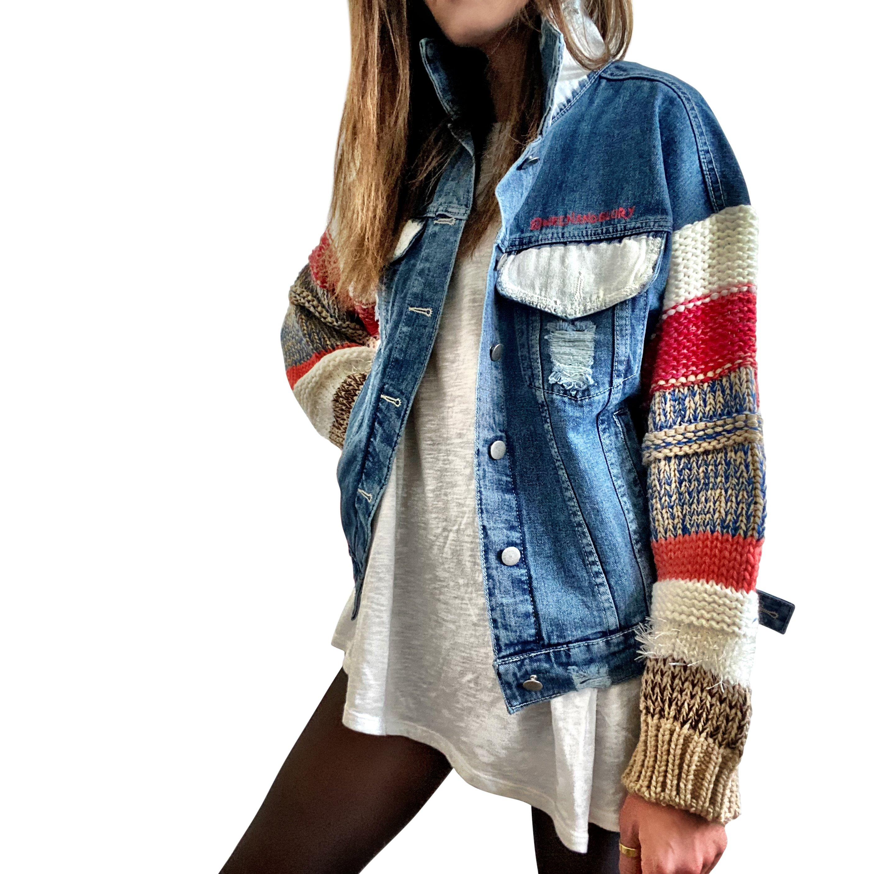 HMx UNDERCOVER DENIM JACKET BEAR HEART Undercover Heart Denim