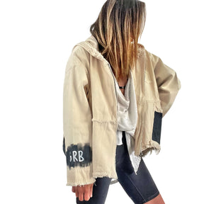 'Basic But Personalized' Ivory Denim Jacket