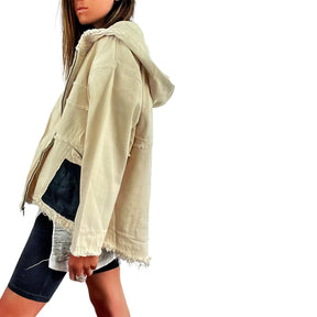 'Basic But Personalized' Ivory Denim Jacket