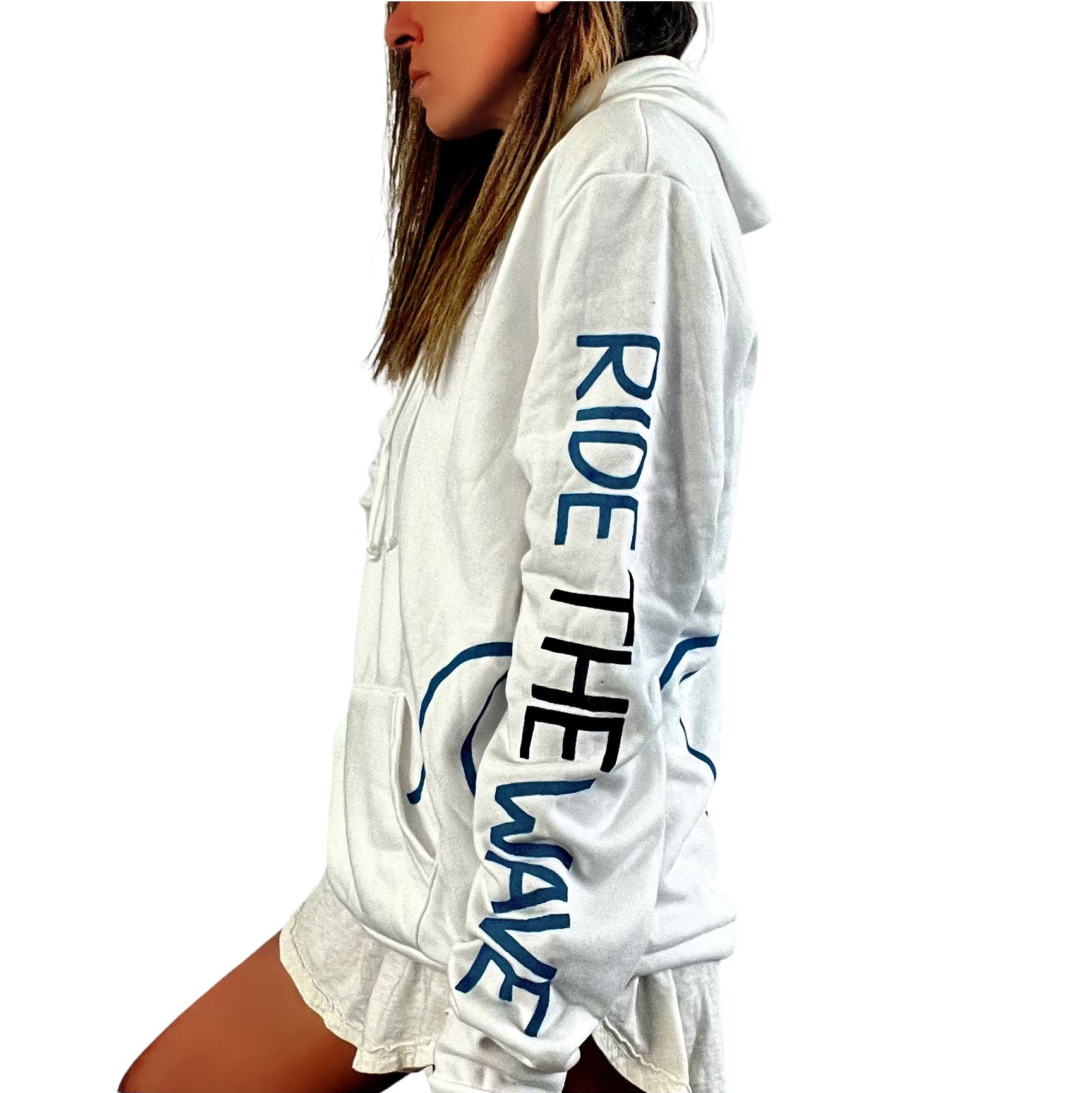 'WHITE WAVES' HOODIE