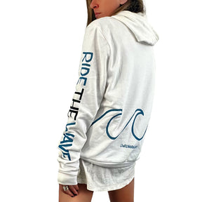 'WHITE WAVES' HOODIE