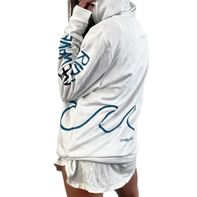 'WHITE WAVES' HOODIE