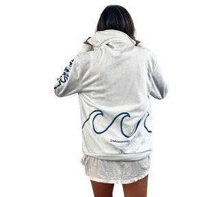 'WHITE WAVES' HOODIE