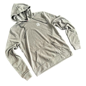 'Basic But Personalized' Painted Gray Hoodie