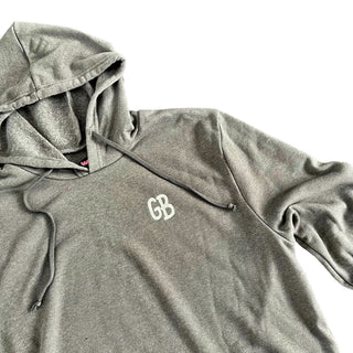 'Basic But Personalized' Painted Gray Hoodie