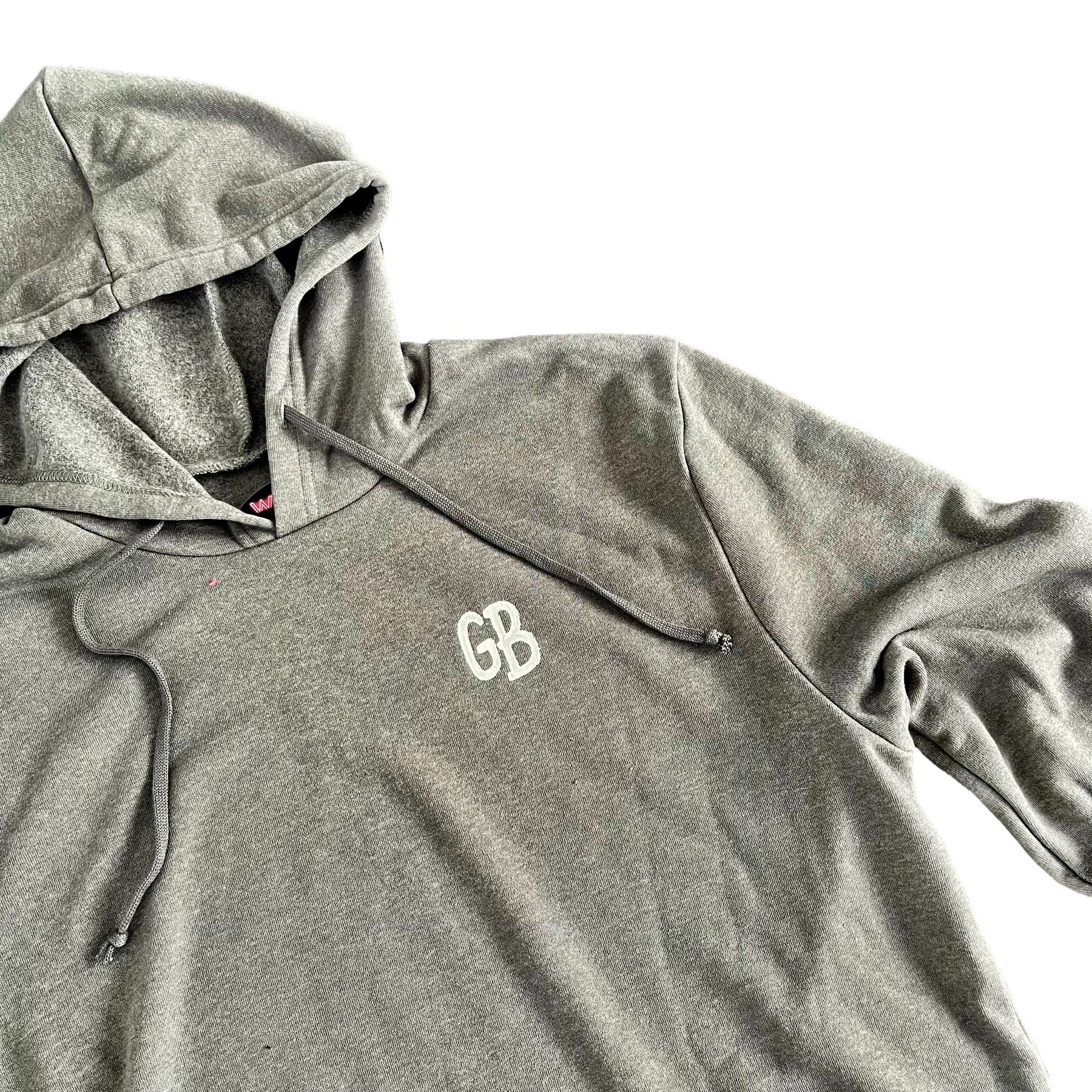 'Basic But Personalized' Painted Gray Hoodie